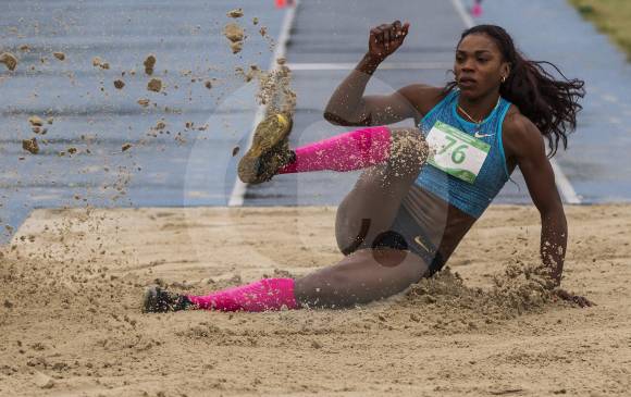 Caterine Ibargüen ganó por tres centímetros en Mónaco