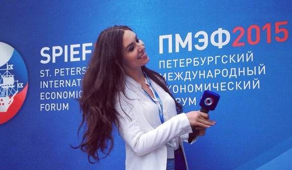 La periodista Ekaterina Nadólskaya. FOTO TOMADA DE TWITTER La periodista Ekaterina Nadólskaya. FOTO TOMADA DE TWITTER