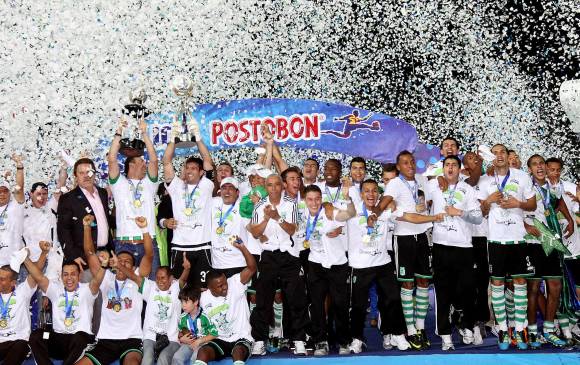 En 2011 un gol agónico de Equidad casi empaña la fiesta verde. FOTO ARCHIVO (DONALDO ZULUAGA) En 2011 un gol agónico de Equidad casi empaña la fiesta verde. FOTO ARCHIVO (DONALDO ZULUAGA)