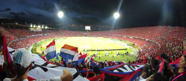 DIM y una estrategia que impacta | Así luce el Atanasio Girardot en la mayoría de partidos del DIM. FOTO CORTESÍA DIM