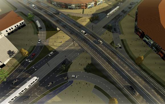 Proyección del intercambio en Colombia con La 80. FOTO CORTESÍA ALCALDÍA Proyección del intercambio en Colombia con La 80. FOTO CORTESÍA ALCALDÍA