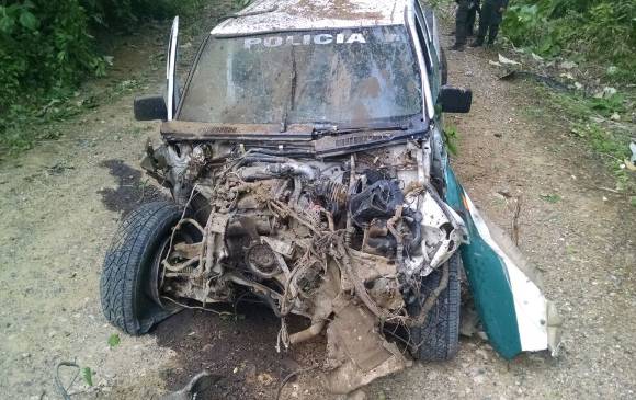 El 13 de mayo de 2017, una patrulla de la Policía fue atacada con un explosivo instalado en una vía de la zona rural de Arboletes. En el atentado dos policías resultaron heridos. La parte delantera del vehículo quedó totalmente destrozada.