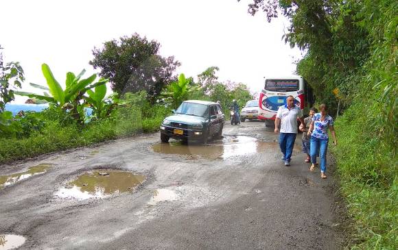 Así está la vía Boquerón. FOTO DIEGO ZAMBRANO Así está la vía Boquerón. FOTO DIEGO ZAMBRANO