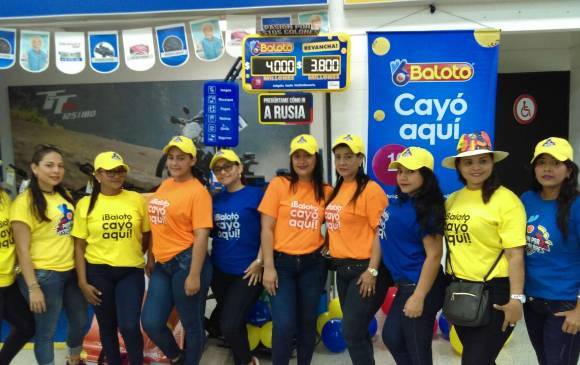 En la caseta de Baloto del Ãxito de Barranquilla se vendió el boleto ganador de 46 mil millones de pesos. Foto: CortesÃa IGT.