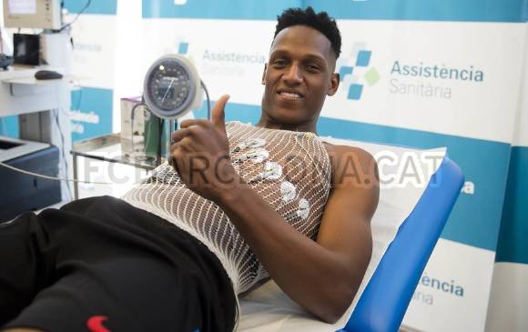 La primera cita del jugador fue en el centro médico donde le realizaron los exámenes de rigor.