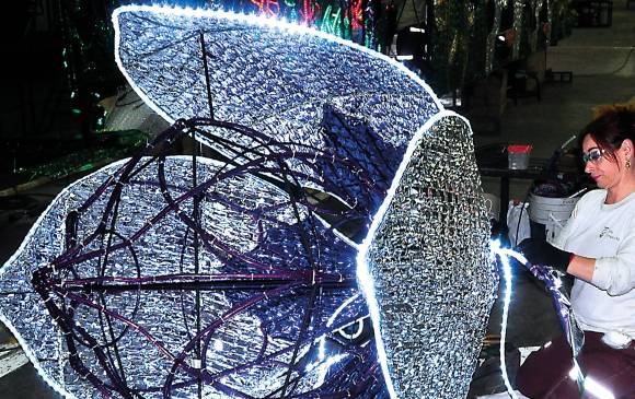 Esta pieza hará parte de los alumbrados navideños. FOTO CORTESÍA EPM Esta pieza hará parte de los alumbrados navideños. FOTO CORTESÍA EPM