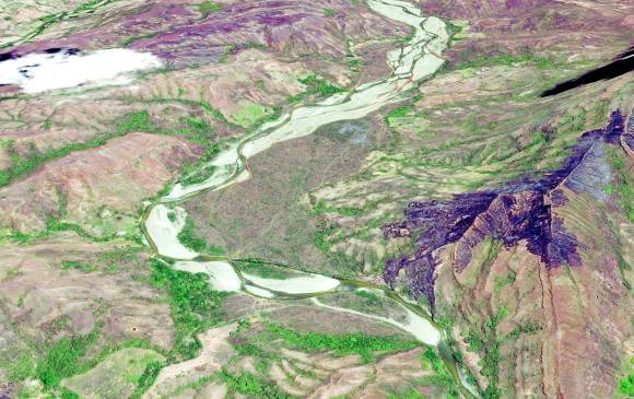 <b>Río Sambingo, Cauca, antes de la llegada de la minería en 2014</b> <b>Río Sambingo, Cauca, antes de la llegada de la minería en 2014</b>