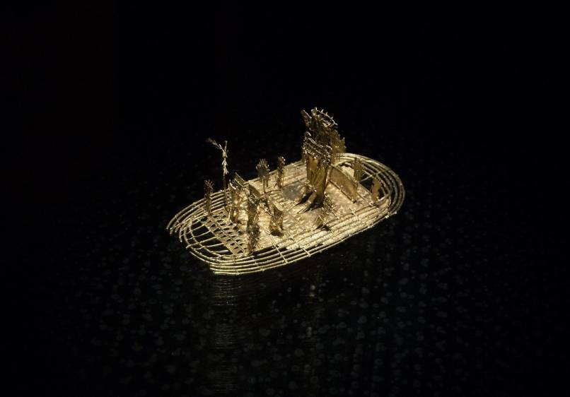 Entre los objetos exhibidos se pueden encontrar orfebrería, cerámica, lítico y otros materiales. FOTO: ESTEBAN VANEGAS