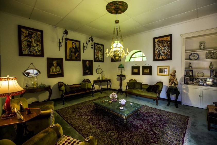 Sala donde recibía visitas especiales. FOTO: JAIME PÉREZ