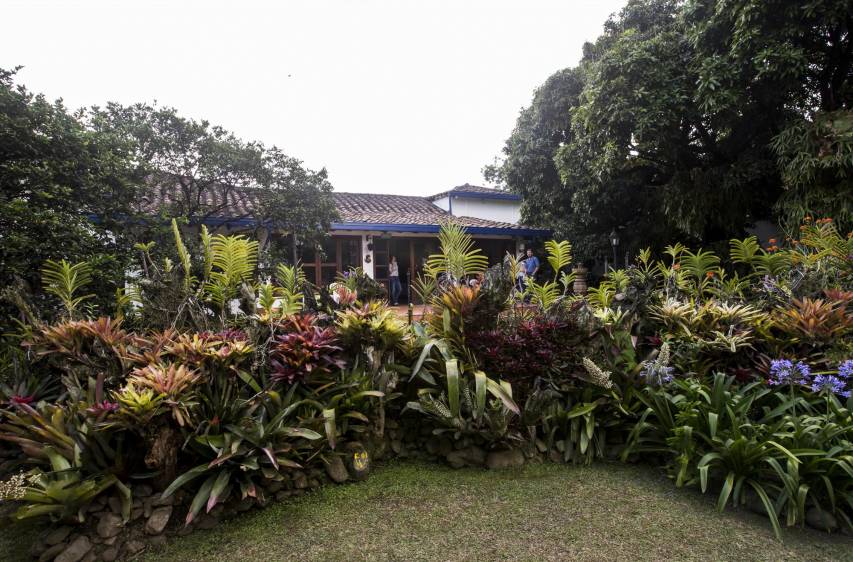 Jardín donde pasaba su tiempo libre. FOTO: JAIME PÉREZ