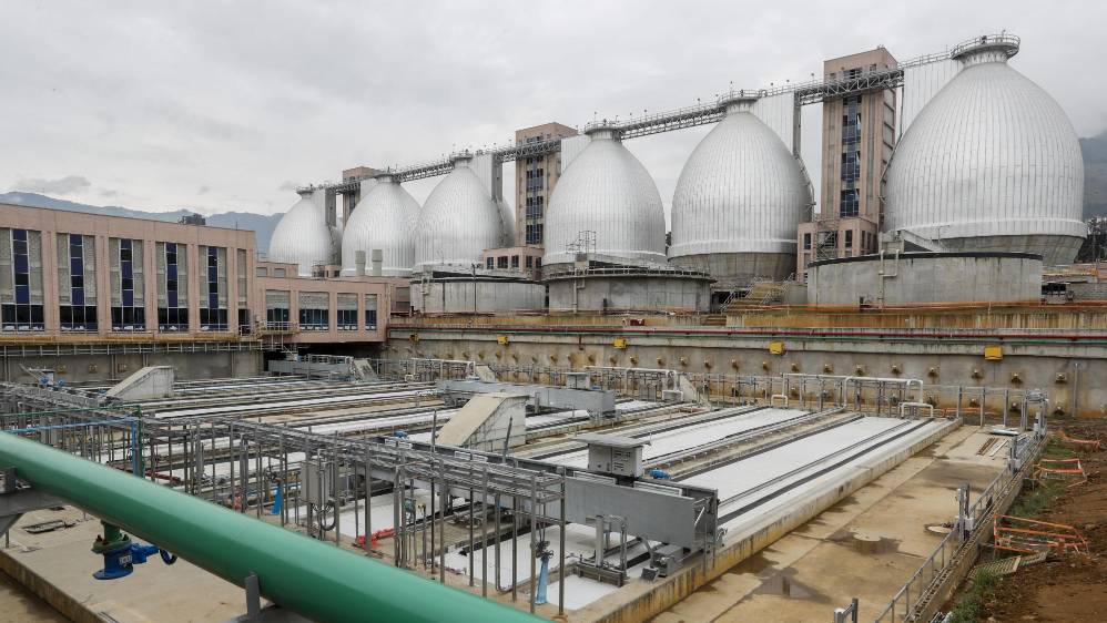 Este es uno de los desarenadores donde se remueven las partículas y residuos sólidos del agua. Foto: Robinson Sáenz
