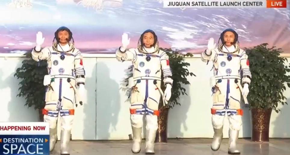 Tripulación de la misión Shenzhou 16 CGTN 30/5/2023