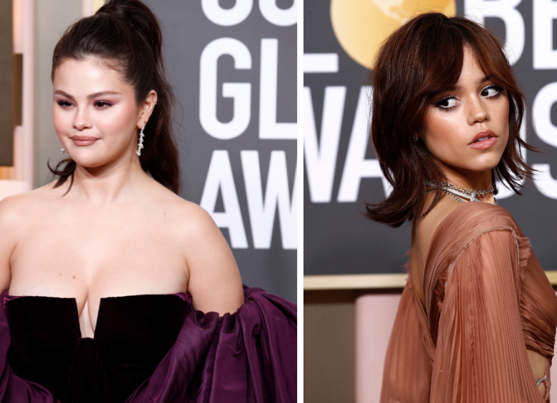 Selena Gómez y Jenna Ortega, dos caras juveniles en la gala. FOTOS EFE