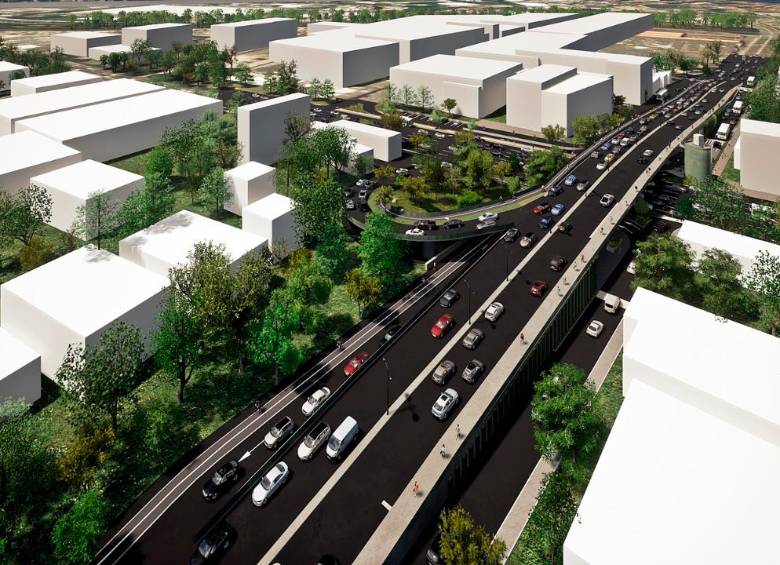 El intercambio con recursos aprobados por $85.000 millones está ubicado sobre la calle 31, en la autopista Sur. FOTO: CORTESÍA