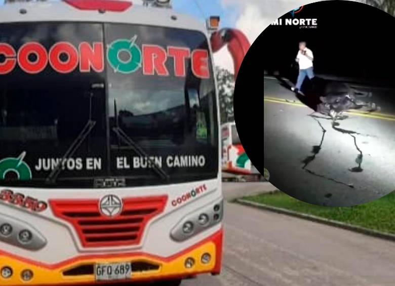 La vaca murió en el lugar de accidente. FOTOS COONORTE Y CAPTURA DE PANTALLA 