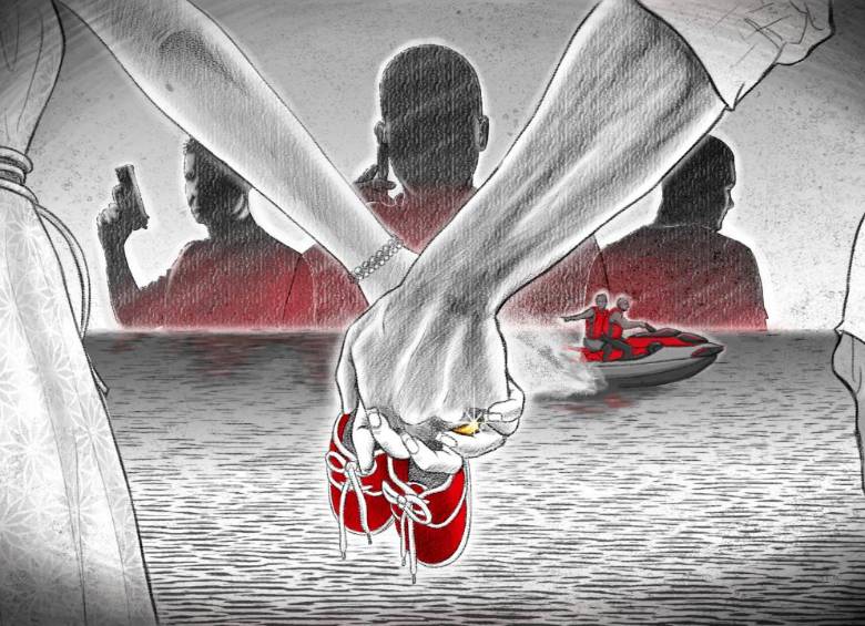 La pieza artística del capítulo sexto, “La conspiración contra el fiscal Pecci, un crimen que destruyó un sueño de amor”. ILUSTRACIÓN: TOMÁS GIRALDO.