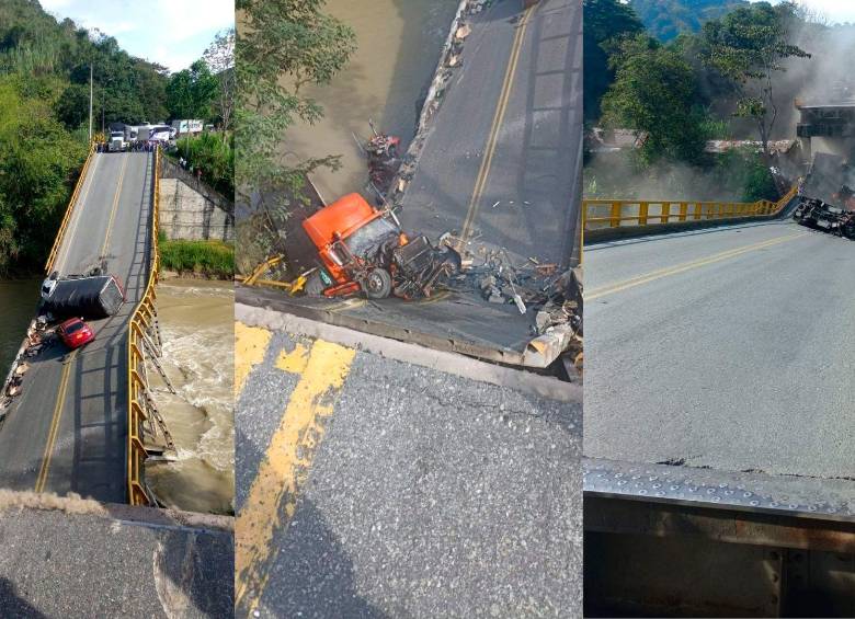 Hace tres meses el puente tuvo una revisión y no reportó ninguna novedad. FOTOS CORTESÍA 