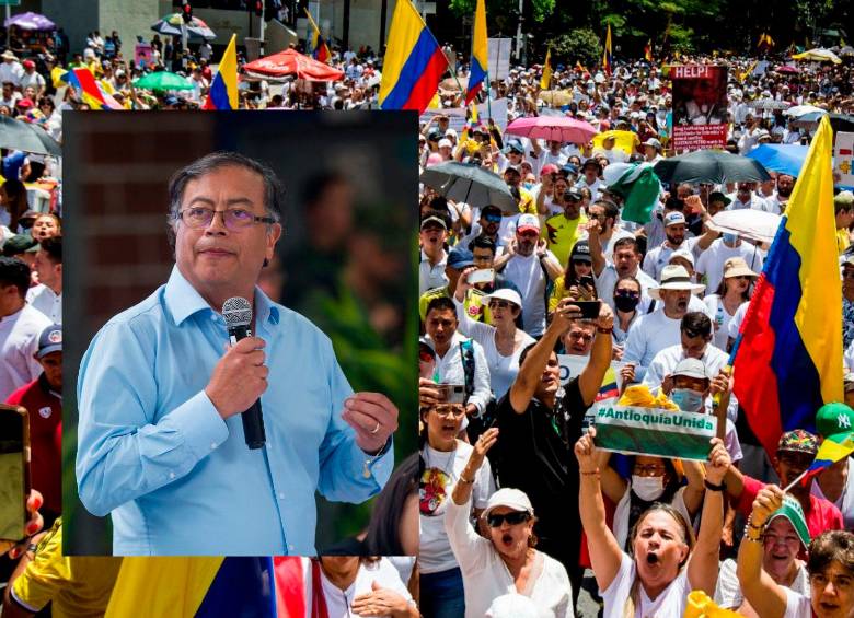 El presidente Petro habló de quienes protestan en su contra, ¿qué les dijo?