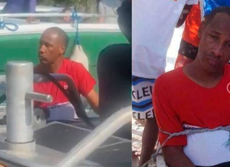 La Armada Nacional tuvo que intervenir para evitar que golpearan al falso extranjero. FOTO CAPTURA DE PANTALLA 