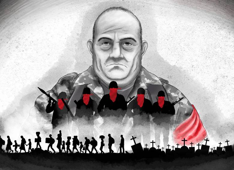 El capítulo tres, “Otoniel, el monstruo de las mil guerras” (parte 1). ILUSTRACIÓN: TOMÁS GIRALDO.