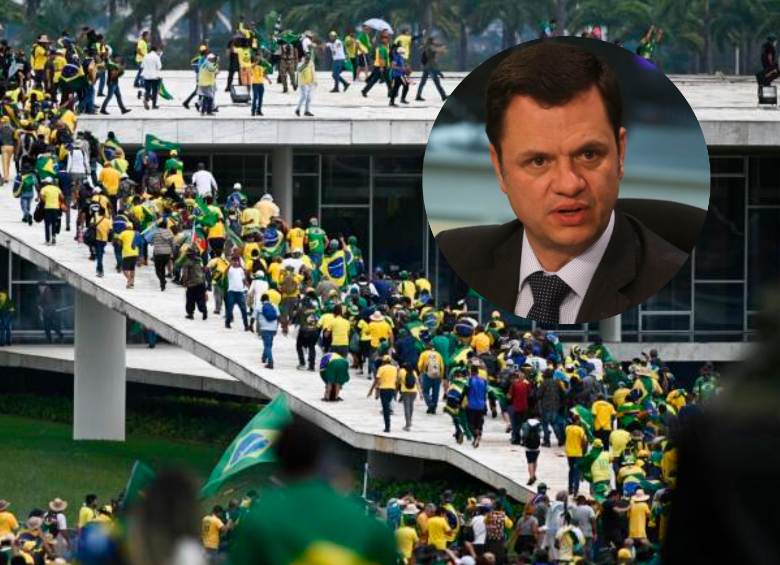 Anderson Torres fue capturada en Brasilia luego de aterrizar desde Miami. FOTOS EFE Y CORTESÍA 