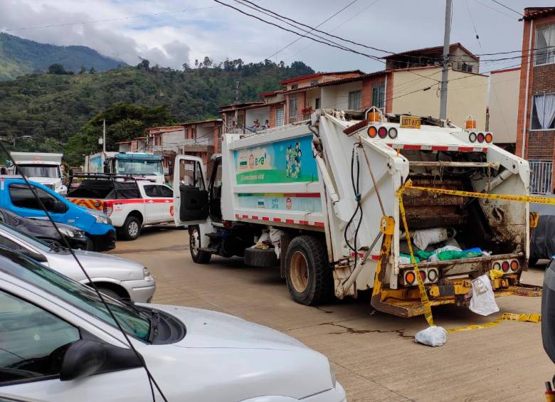 El accidente se registró en un conjunto residencial de la zona urbana de Andes. FOTO: CORTESÍA CONEXIÓN SUR