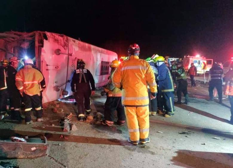 El accidente, al parecer, se debió a una falla mecánica en el sistema de frenos. FOTO: COLPRENSA