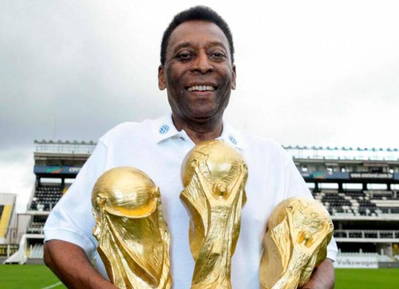 Pelé, fue campeón del Mundo con Brasil en los mundiales de Suecia 1958, Chile 1962 y México 1970. Foto: Getty