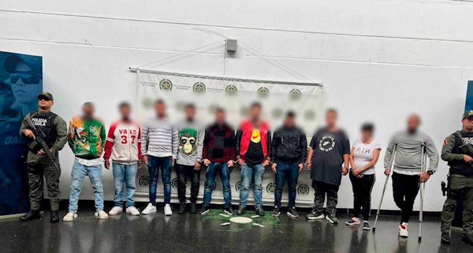 Nueve de los detenidos fueron enviados a la cárcel, mientras dos deberán enfrentar el juicio bajo prisión domiciliaria. FOTO: Cortesía.