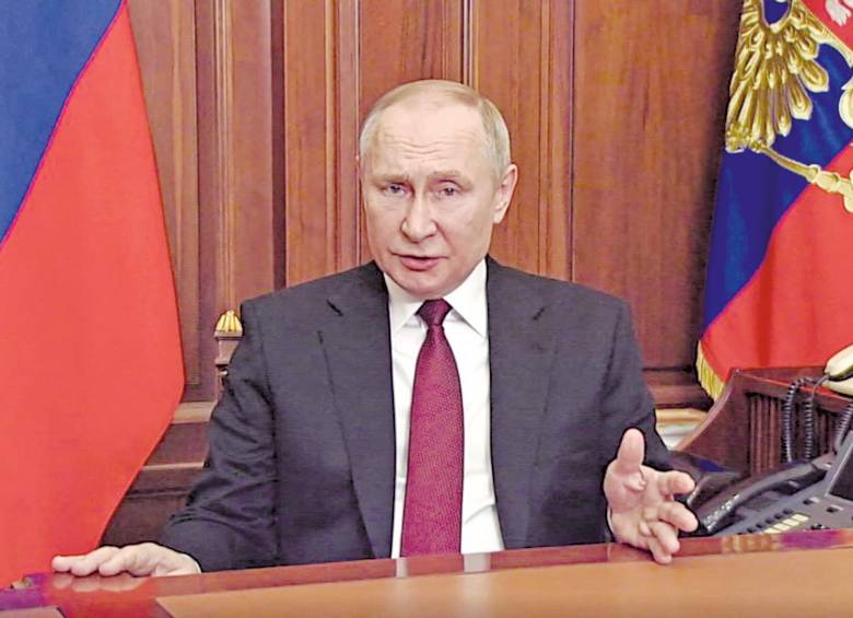 Putin le restó importancia a la orden de captura emitida en su contra. FOTO: Archivo