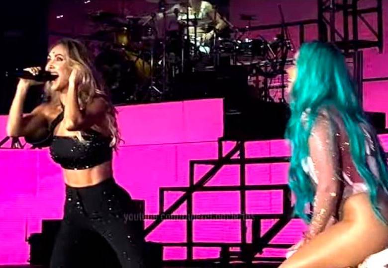 Anahí y Karol G se gozaron cada momento de su colaboración en México. FOTO: TOMADA DE INSTAGRAM