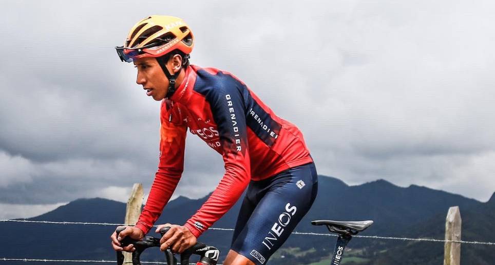 Egan Bernal, uno de los mejores corredores del mundo en los últimos cinco años. FOTO TWITTER EGAN BERNAL