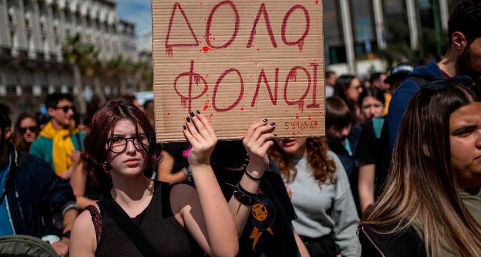 El accidente se presentó el pasado 28 de febrero y ha generado varias manifestaciones en contra del Gobierno griego. FOTO: AFP