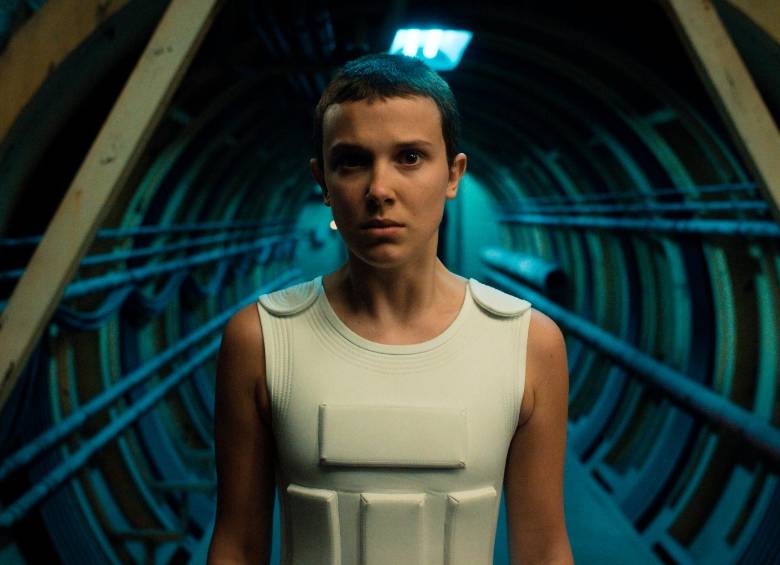 Eleven es interpretada por la joven actriz Millie Bobby Brown. FOTO Cortesía Netflix