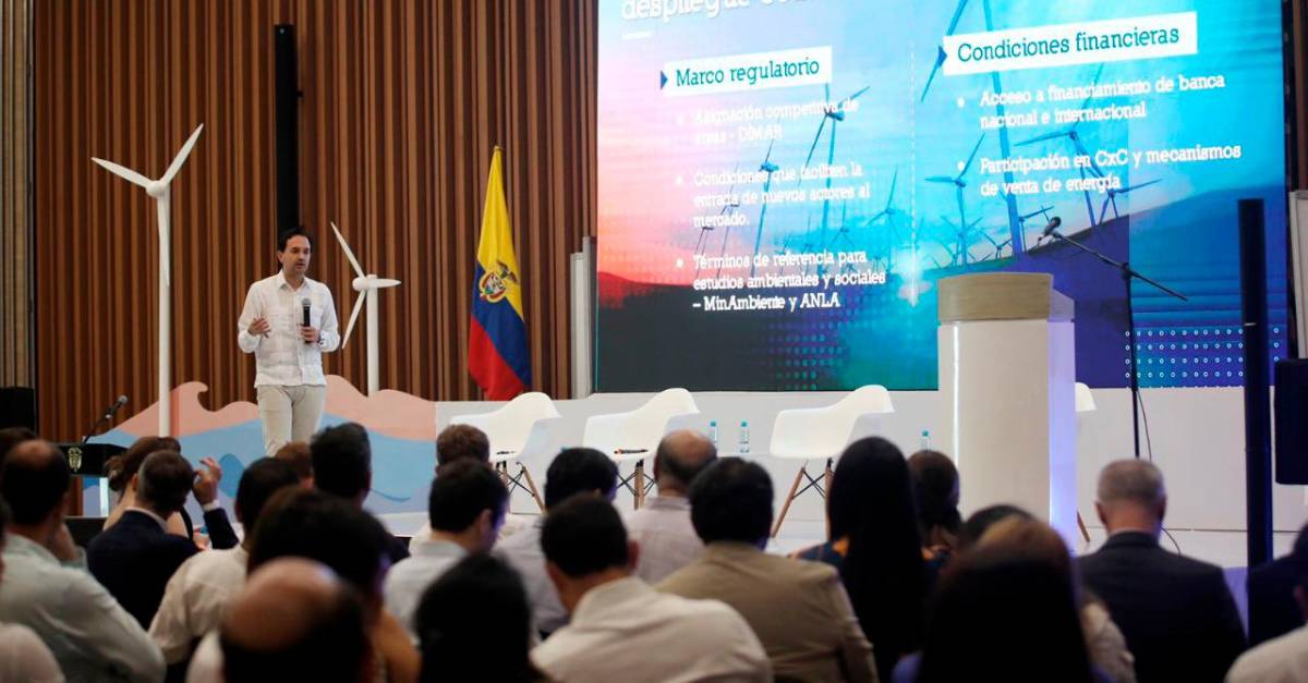 They presented the first offshore wind energy project to be built in Colombia