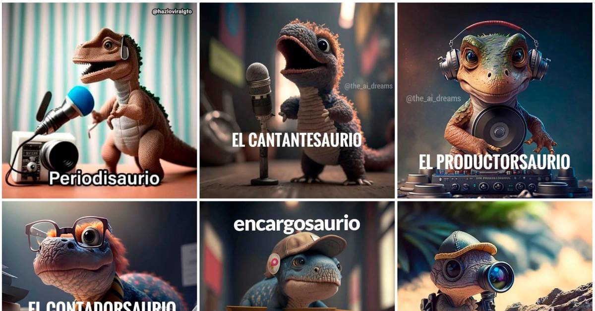 El paso a paso para crear su propia imagen de 'dinoprofesión' El paso a paso para crear su propia imagen de 'dinoprofesión'