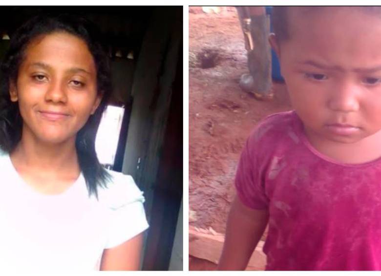 La madre y el hijo desaparecidos en El Bagre. FOTO: Cortesía.