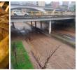 La emergencia se produjo hacia las 11:43 de la noche del pasado miércoles, por la ruptura de un tubo de agua. FOTOS: CORTESÍA