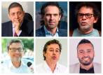 Carlos Ballesteros, Federico Gutiérrez, Pastor Alape, Juan Guillermo Gómez , Juan Manuel Galán y Andrés Villa. FOTOS EL COLOMBIANO y Cortesía