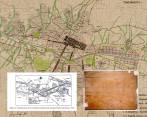 En el centro, uno de los planos del Plan Piloto de 1951; a la izquierda, un boceto de los Grandes Parques de Pedro Nel Gómez (1943); y a la derecha, el plano de Medellín Futuro de 1913. FOTOS: CORTESÍA Y ARCHIVO PLANEACIÓN DE MEDELLÍN