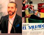 Bukele invita a vivir en El Salvador y promociona el país como un lugar sin crisis. Foto: Twitter @nayibbukele/Getty. 