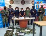 Junto con alias “Mamarrón” fueron procesados otros miembros de la disidencia del Frente 5° de las Farc FOTO: CORTESÍA FISCALÍA. 