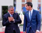 Iván Duque lamentó la agresión del fin de semana a Juan Guaidó. FOTO Colprensa