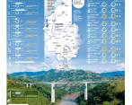 El megapuente sobre el río Cauca, de la concesión Pacífico 2, tiene 112,5 metros de altura. FOTO: ESTEBAN VANEGAS