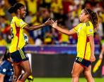 La futbolista colombiana Leicy Santos fue la figura del partido ante Bolivia. FOTO: TOMADA DE TWITTER @FCFSeleccionCol