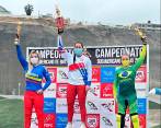 La delegación colombiana se lució en la pista de Lima, Perú. Mariana Pajón, Diego Arboleda y Manuela Martínez los más destacados. FOTO CORTESÍA