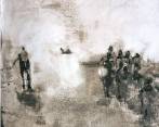 “La serie se adentra en las dinámicas del espacio y el cuerpo, pero soportada en la gestualidad bruta de los materiales sobre el papel y en la insinuación de escenarios a través de la sombra, la mancha y el residuo”.Daniel G. MonáArtista plástico de la Universidad Nacional, sede MedellínFOTO Cortesía