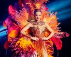 El vestido que lucirá durante esta noche la reina del Carnaval 2023, Nathalia de Castro. FOTO @Carnavalbaq