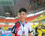 Ángel Gabriel, que comenzó en la gimnasia a los 6 años de edad, llegó a ganar más de 100 medallas en su corta carrera deportiva. FOTO CORTESÍA