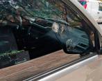 La ministra Orozco salía de un evento con presencia del presidente Duque y la alcaldesa Claudia López cuando fue atacada la camioneta en la que iba. FOTO Cortesía